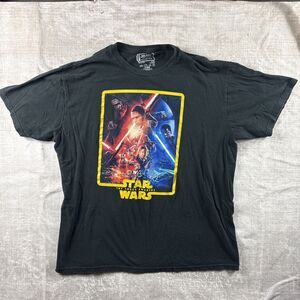 Disney’s STAR WARS The Force Awakens Galaxy Premiere Black T-Shirt Size XX Large